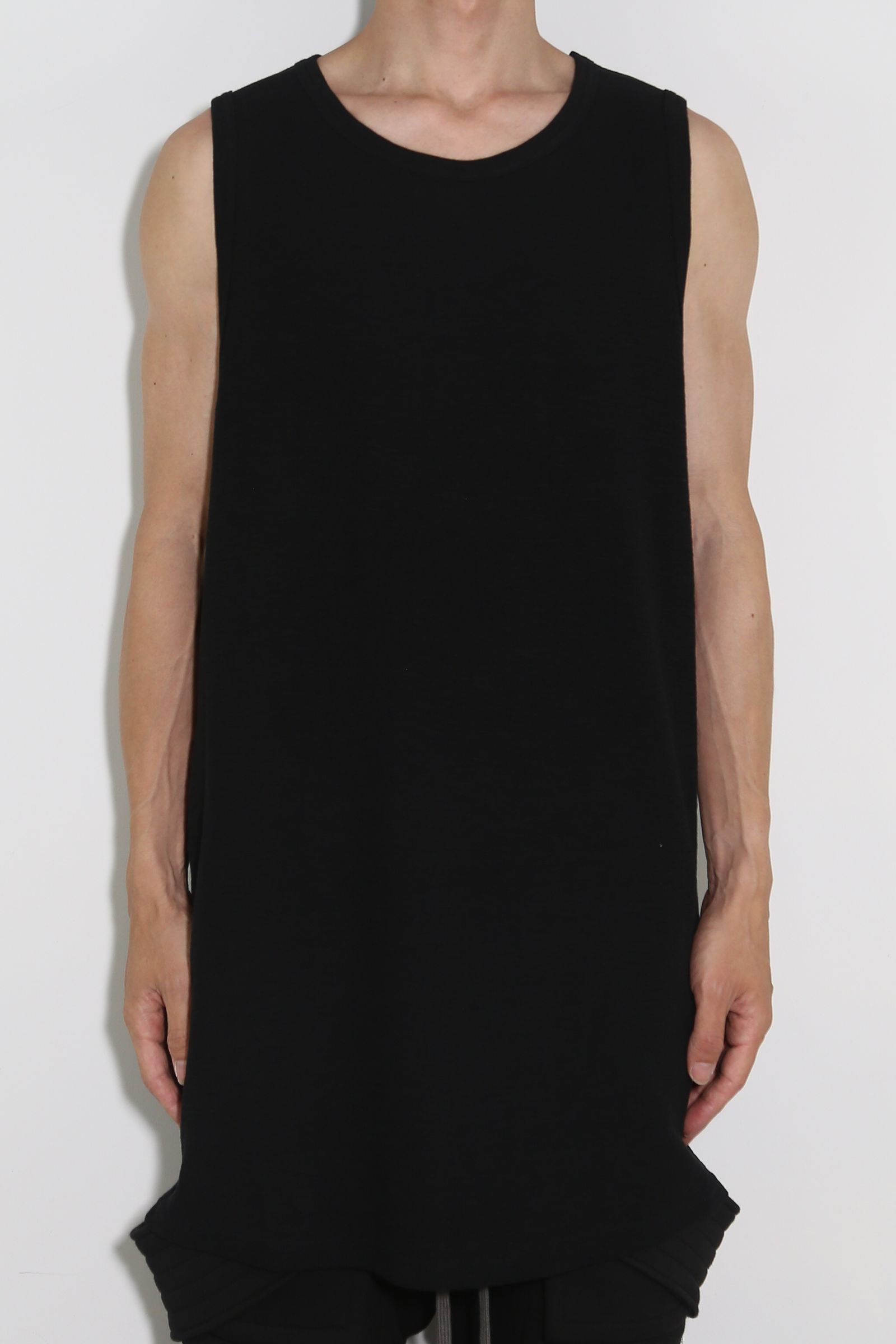 サーフニットロングタンクトップ / Surf Knit Long Tank Top / ブラック / ag-6083-4