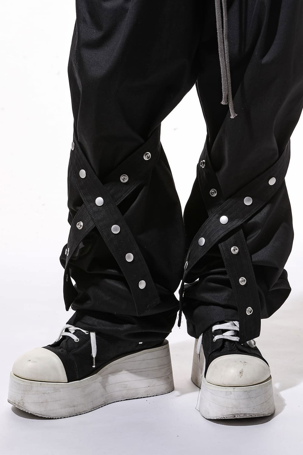 ベルトパーツワイドパンツ / Belt Parts Long Pants / ブラック