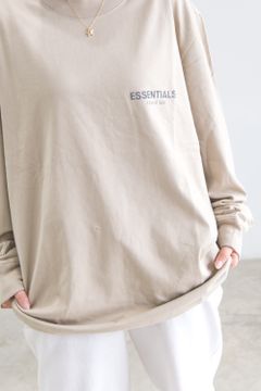 21FW 1POINT LOGO LS TEE / タン