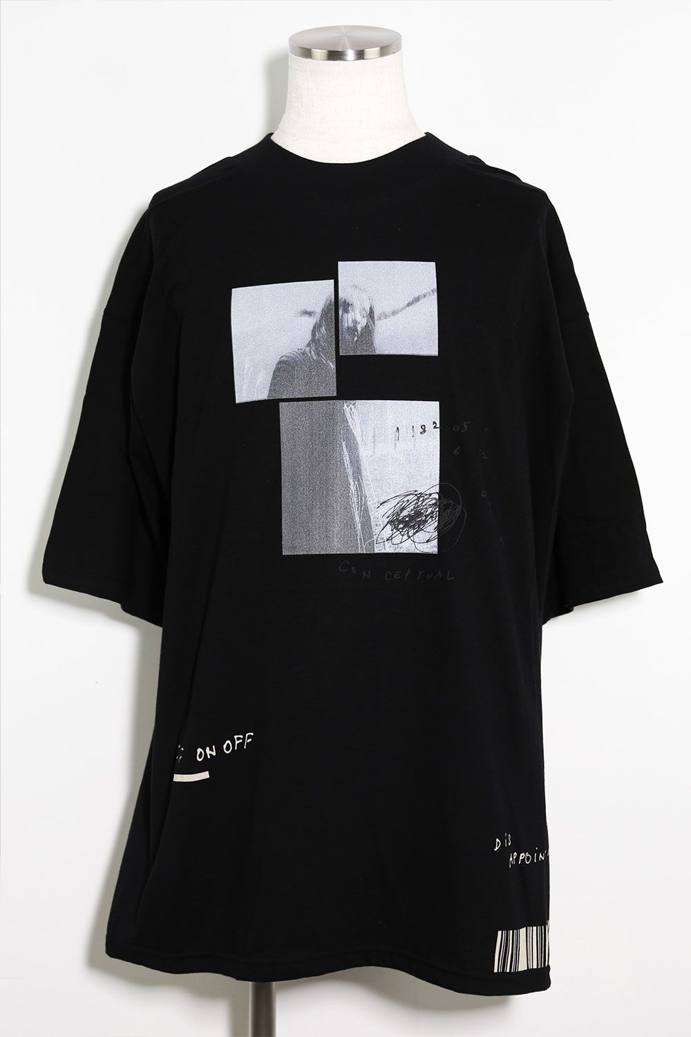 タイプBプリントカットソー / Type B Print T-Shirts / ブラック / ag-7024-2