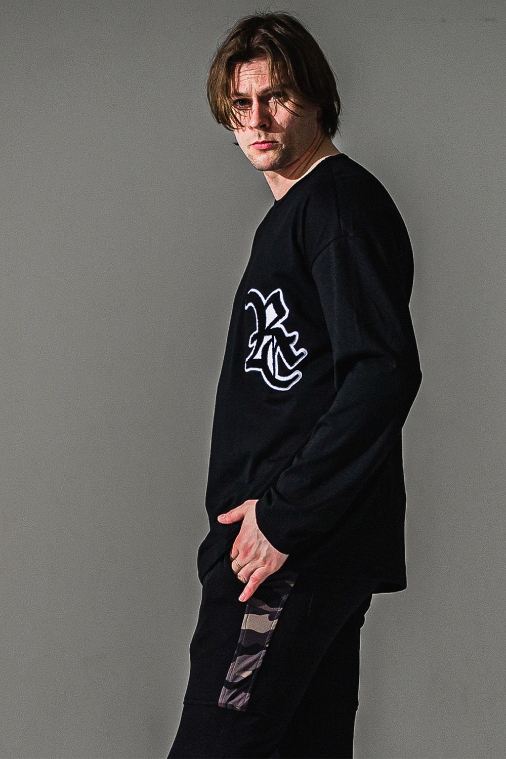 RC over longsleave Tee / ブラック