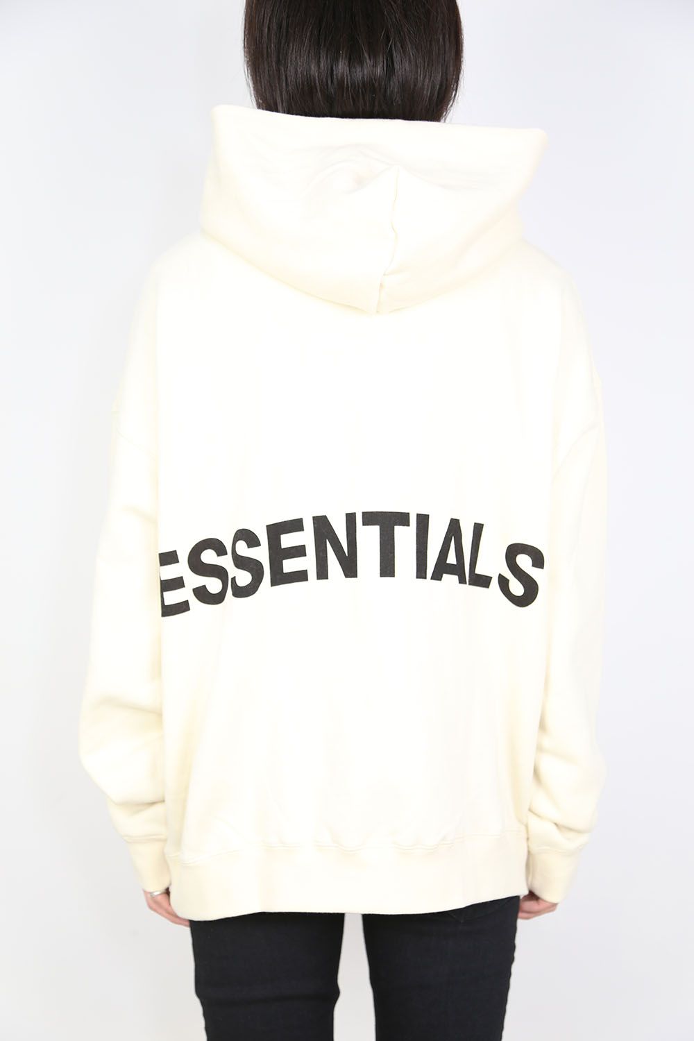 BACK LOGO HOODIE / クリーム