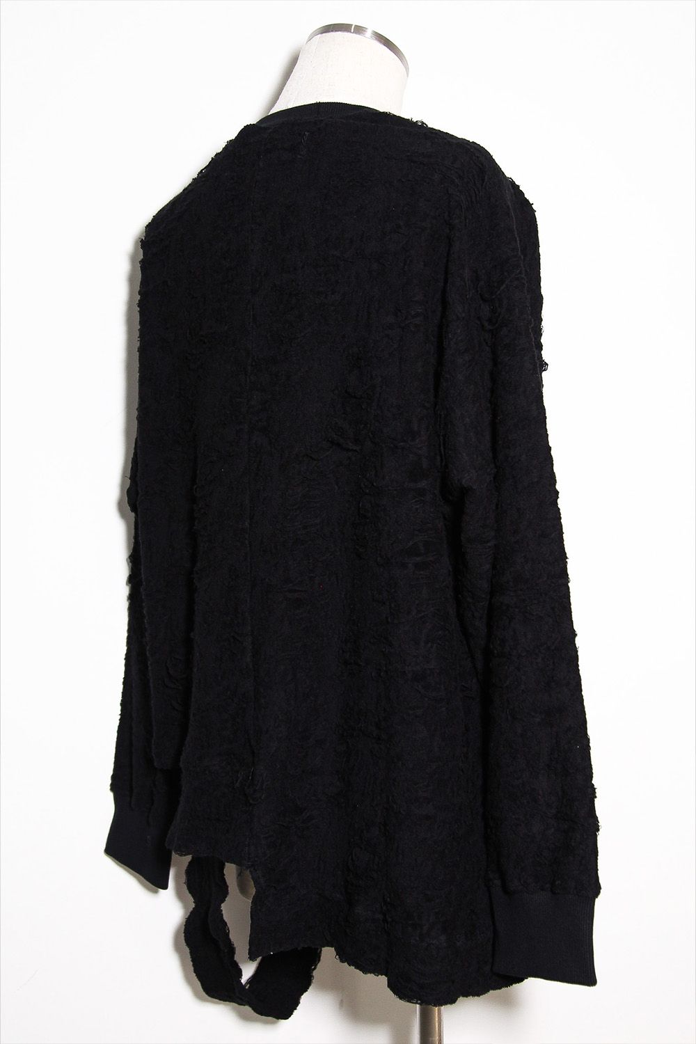 アシンメトリークルーネック / ASYMMETRY CREW NECK / ブラック / ag-12081-2