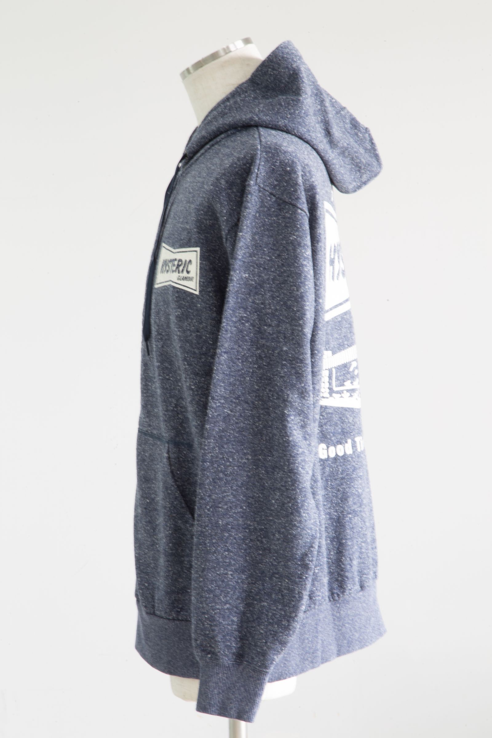 希少 HYSTERIC GLAMOUR ネイビー COFFEE SHOP パーカー HYSTERIC GLAMOUR - COFFEE SHOP パーカー / ブラック | Tempt