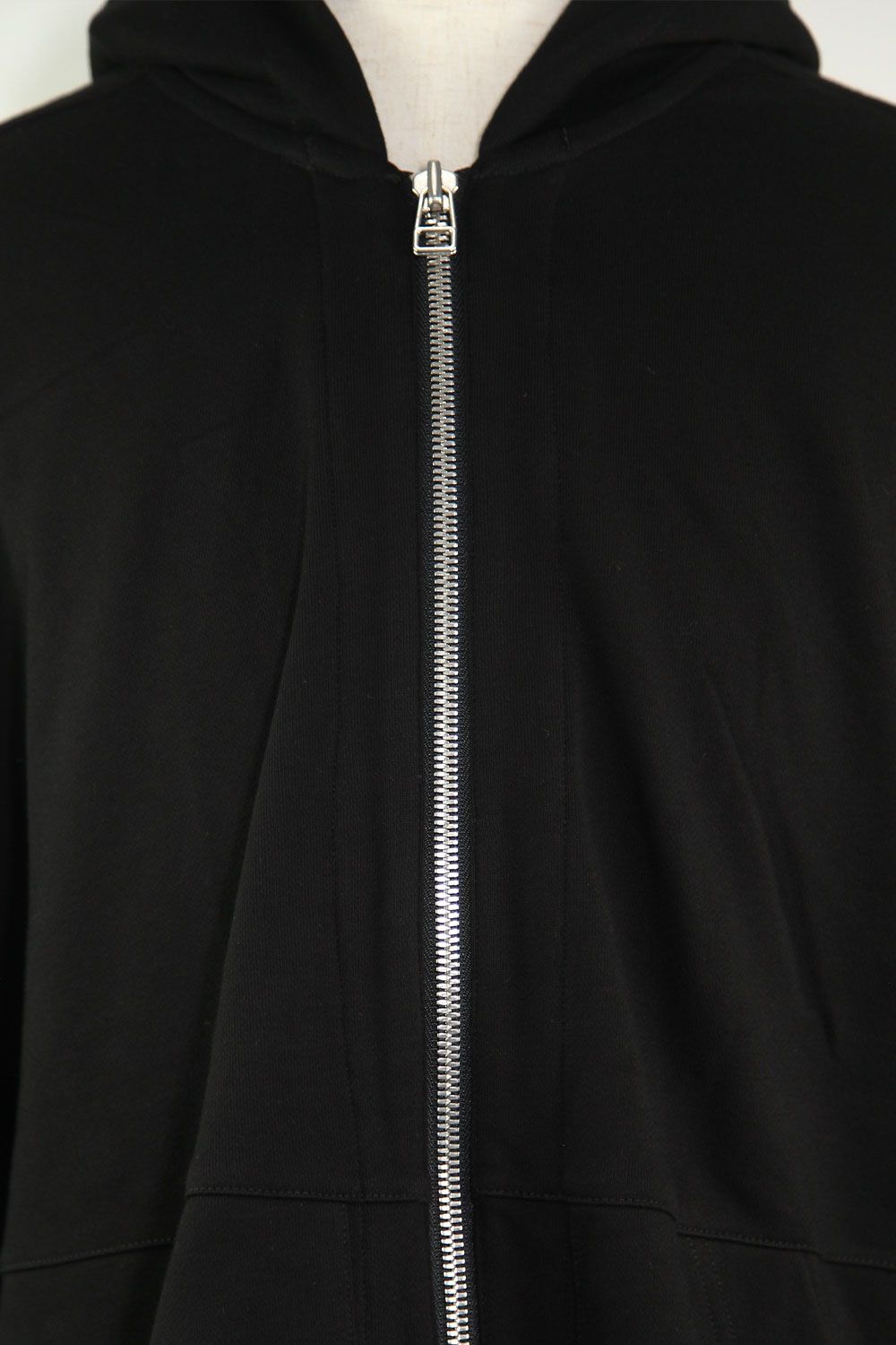 スウェットドルマンジップフーディ / Sweat Dolman Zip Hoodie / ブラック