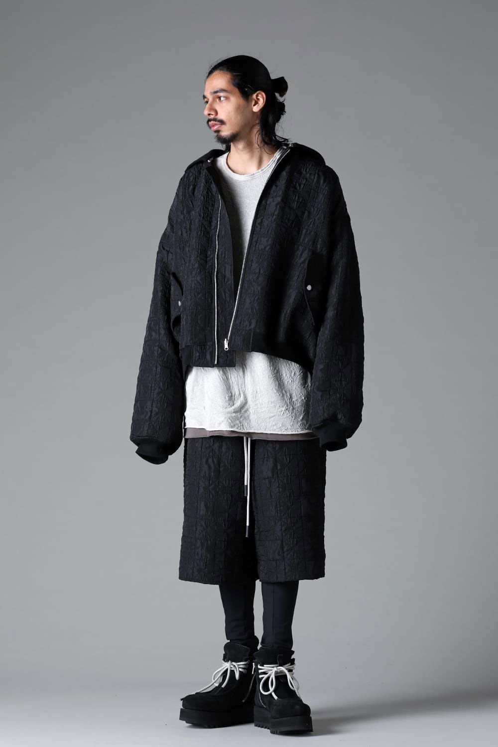 JUMBO HOODED MA-1 BLOUSON / ブラック
