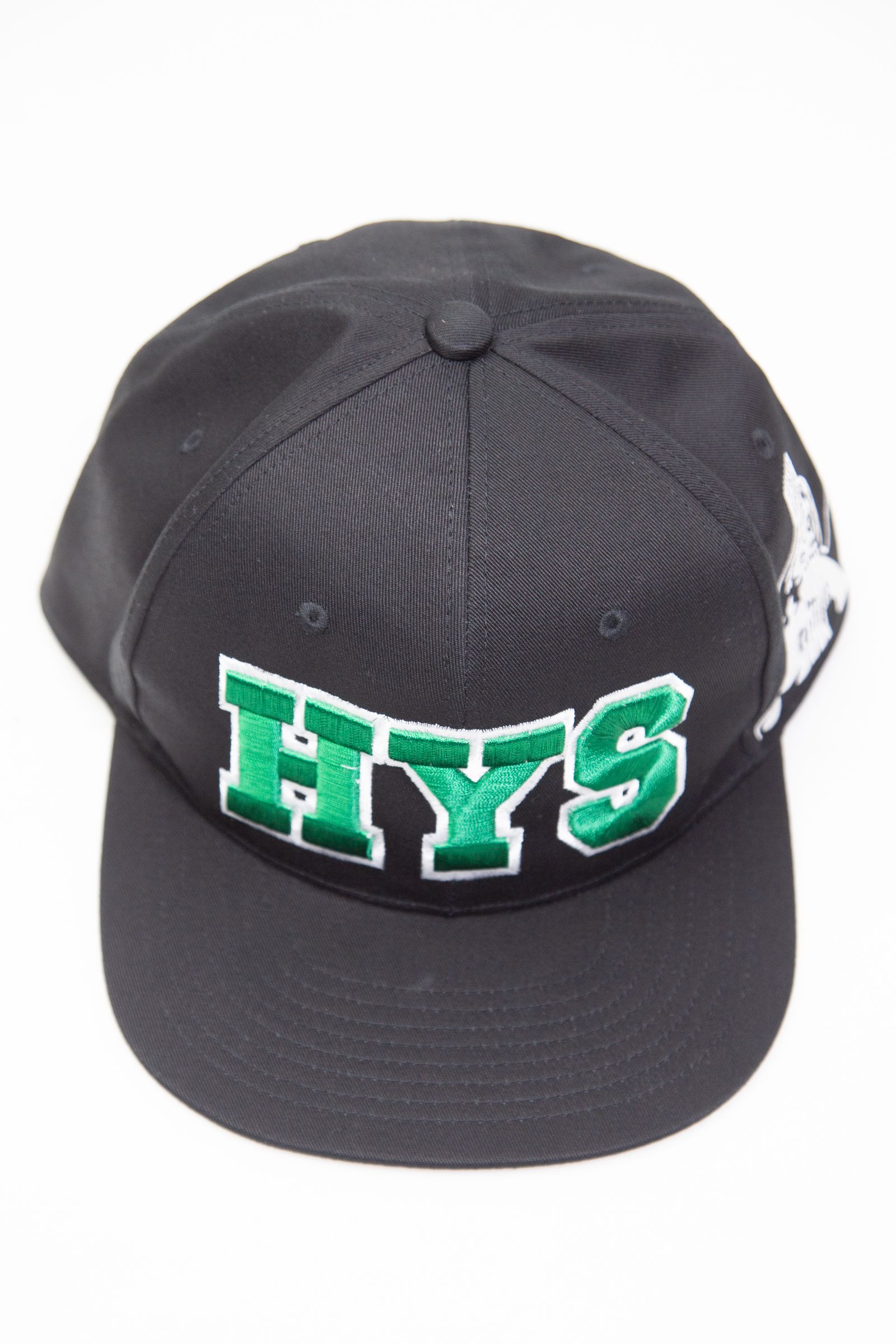 [購入は1人1点まで] HYS GUITAR GIRL刺繍 キャップ / ブラック
