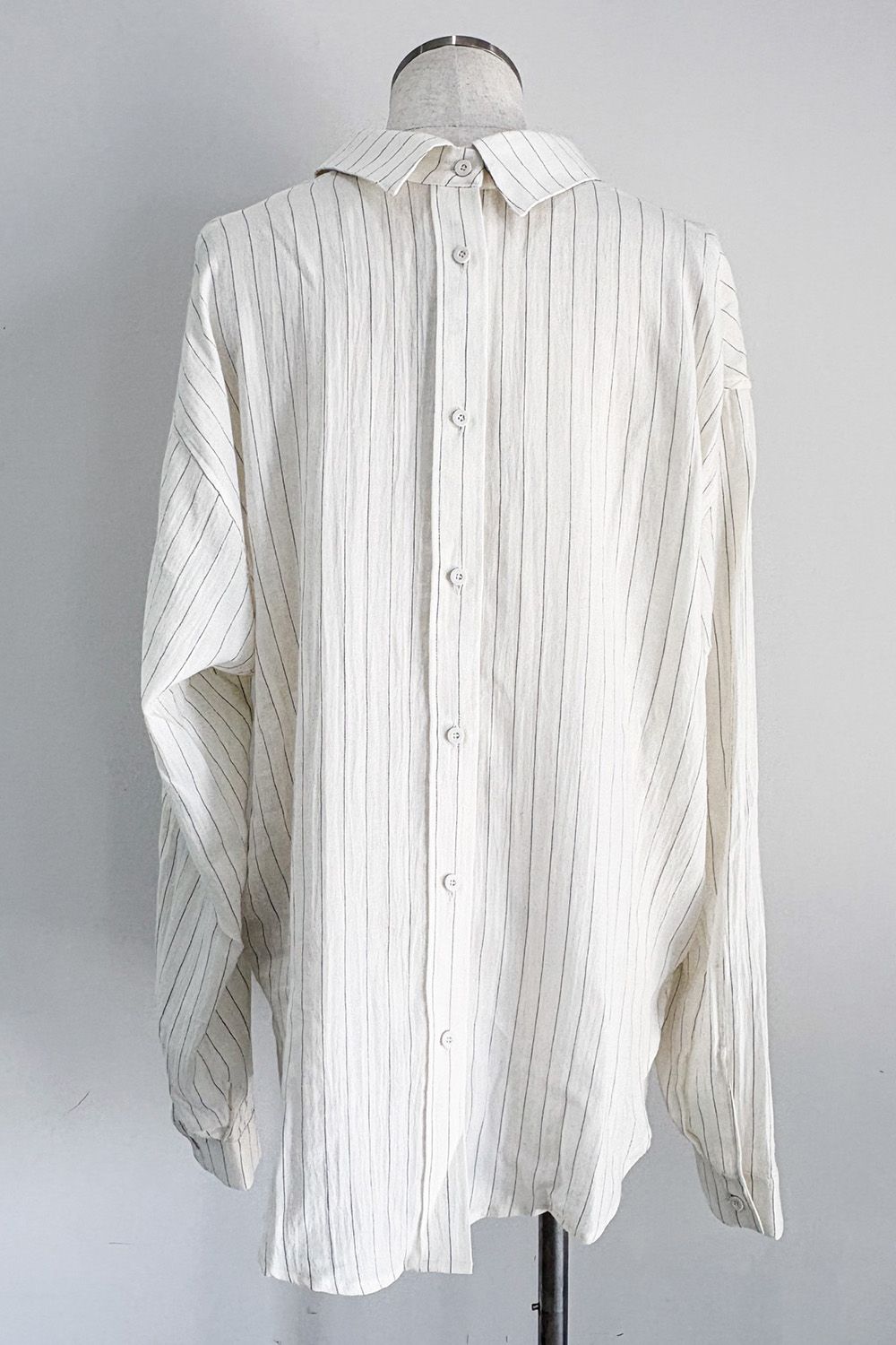 BACK FACE SHIRT / ホワイトストライプ