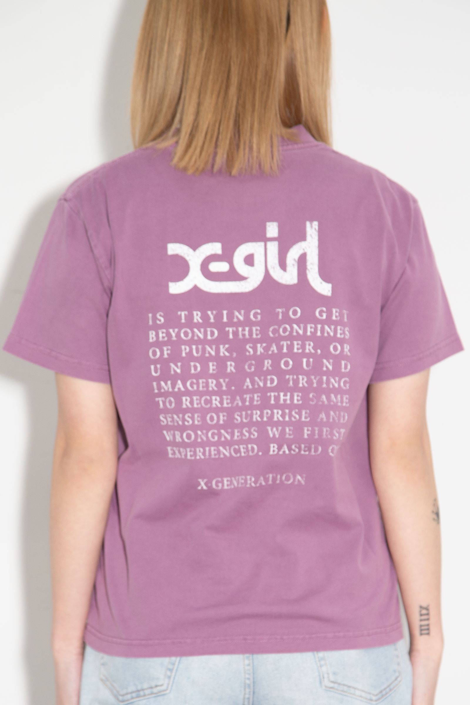 FADED FACE S/S TEE / パープル