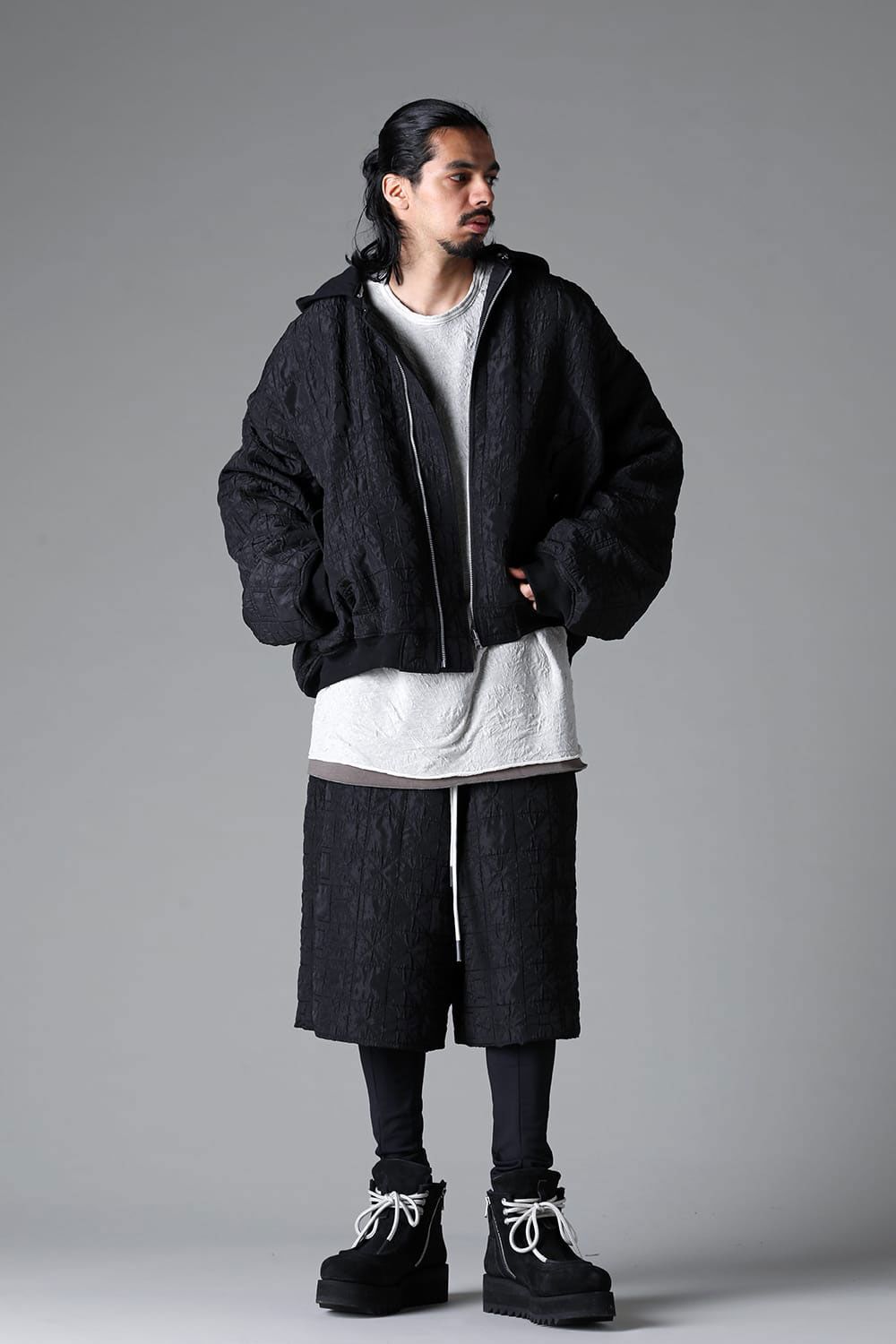 JUMBO HOODED MA-1 BLOUSON / ブラック