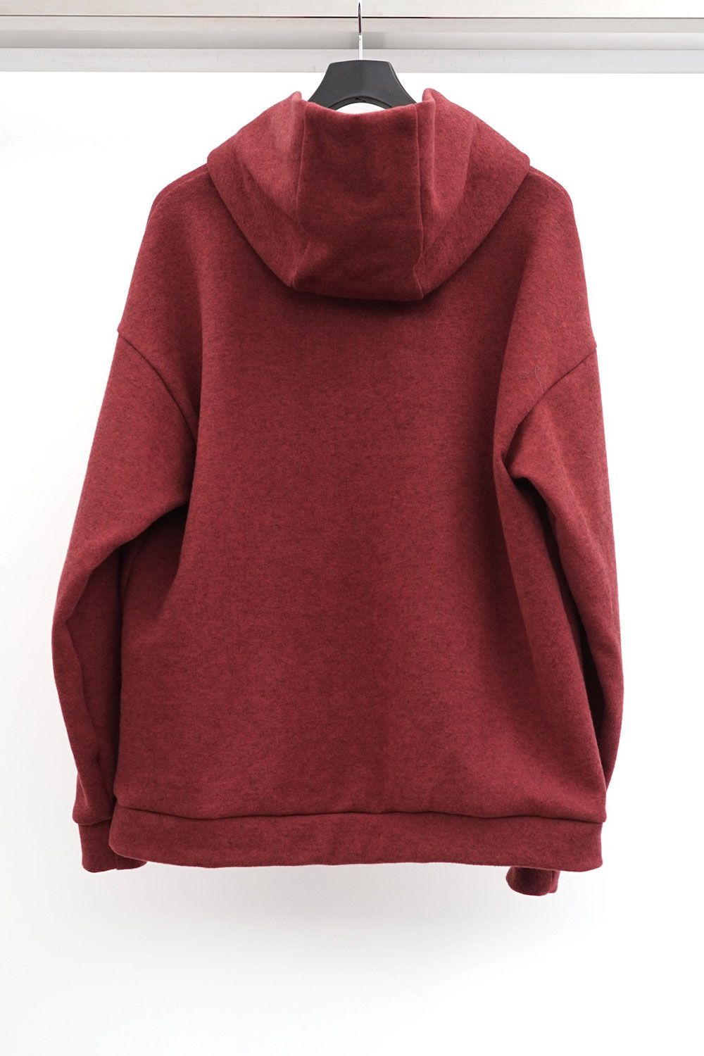 cotton/wool jersey hoodie