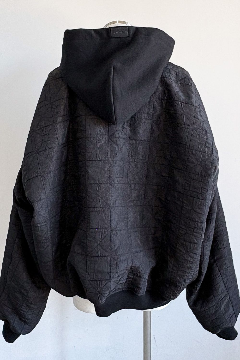 ジャンボMA-1フーディーブルゾン / JUMBO HOODED MA-1 BLOUSON / ブラック