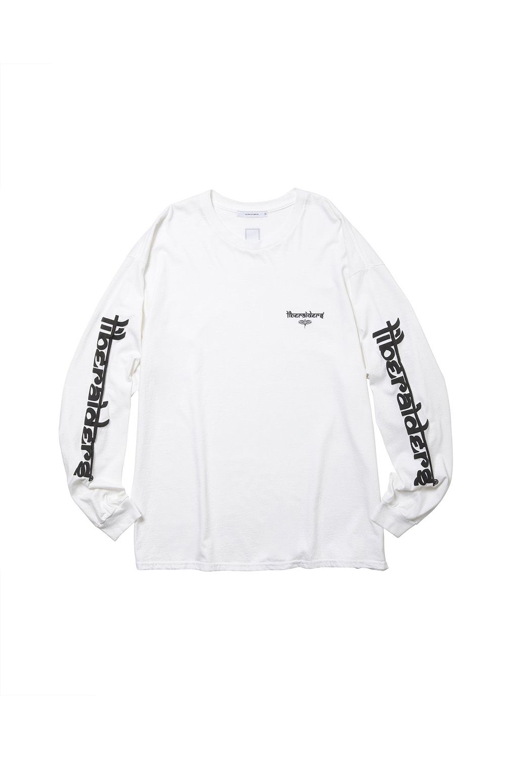 SLEEVE FONT L/S TEE / ホワイト