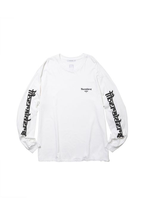 SLEEVE FONT L/S TEE / ホワイト