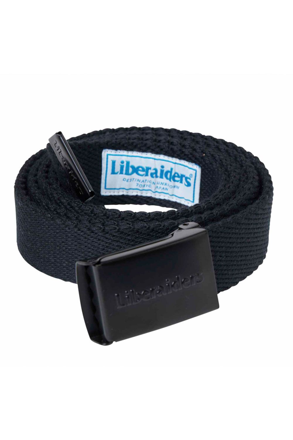 【人気定番商品】 EMBOSS LOGO BELT / ブラック