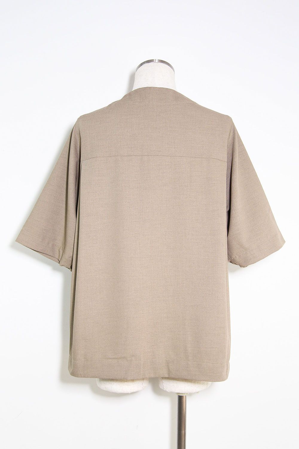 サマーウールベースボールシャツ / Summer Wool Baseball Shirts / ライトベージュ / ag-11017-2