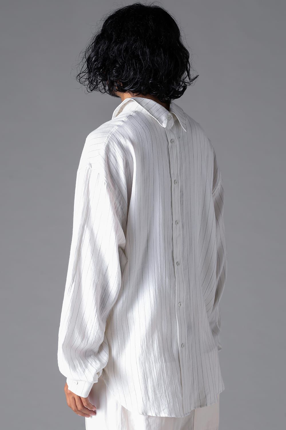 BACK FACE SHIRT / ホワイトストライプ