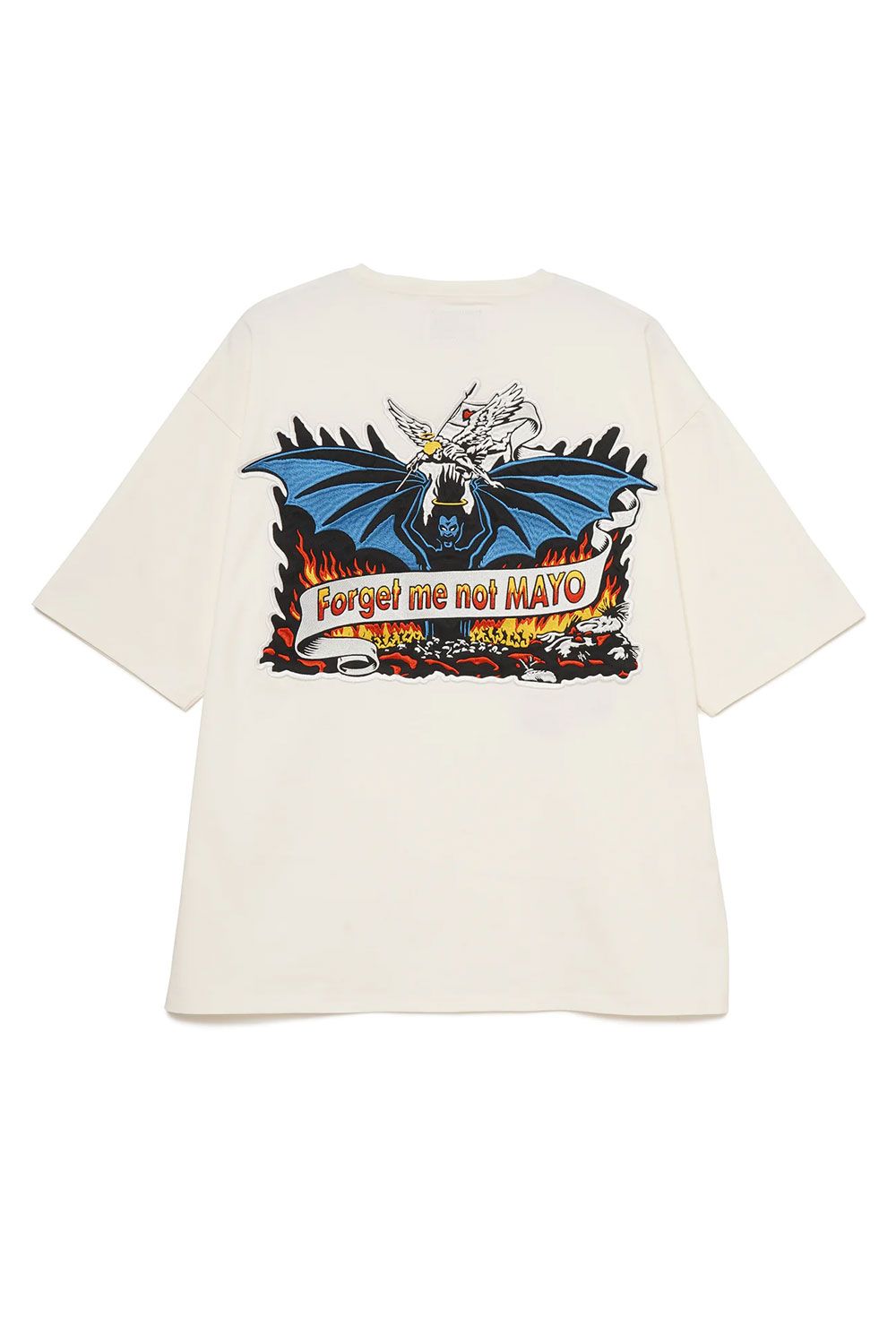 MAYO - [ラスト1点 サイズL] Devil Angel Embroidery Short Sleeve Tee