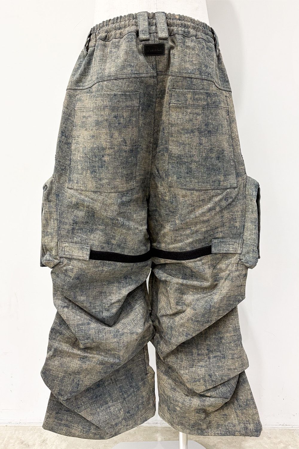 BLENDED SHADES DENIM CARGO TUCK WIDE PT / スチールブルー