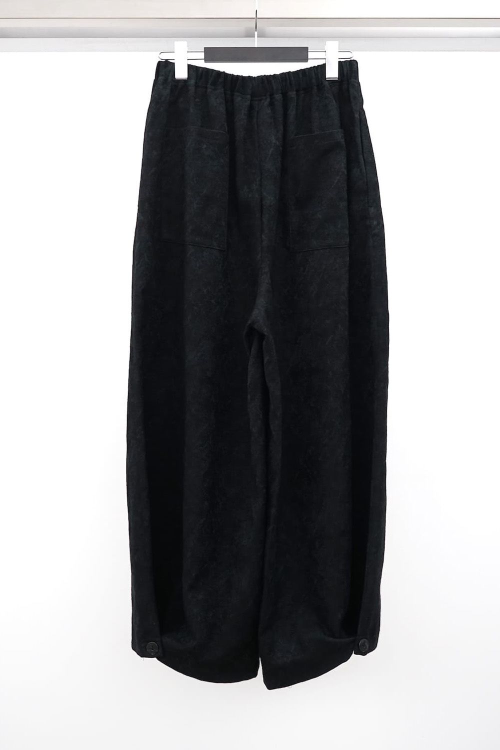 Wide Easy Pants with Hem Button