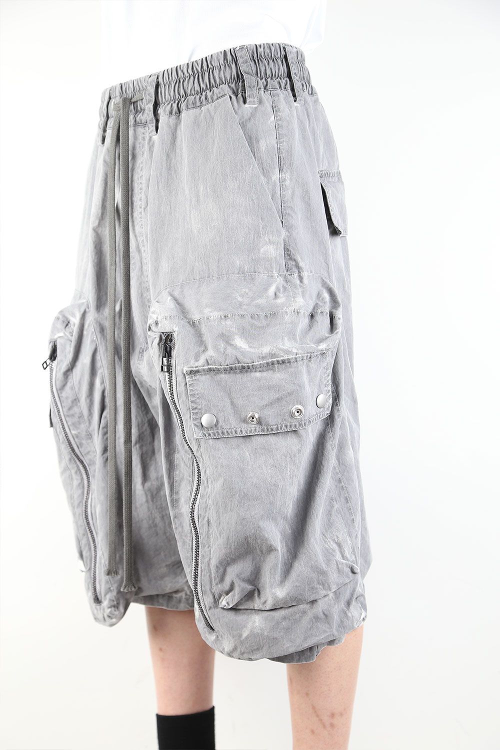 ダストダイビッグポケットショーツ / DUST DYED BIG POCKET SHORTS / グレー