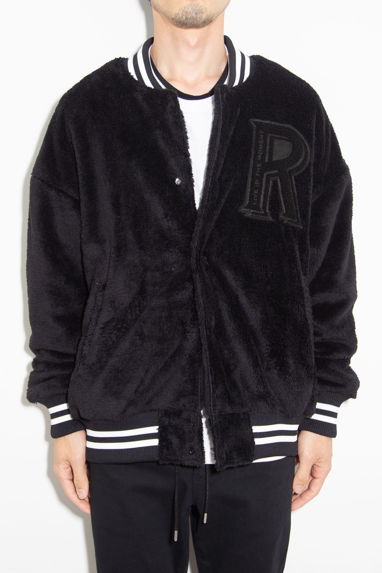 BOA OVER  VARSITY JACKET / ブラック