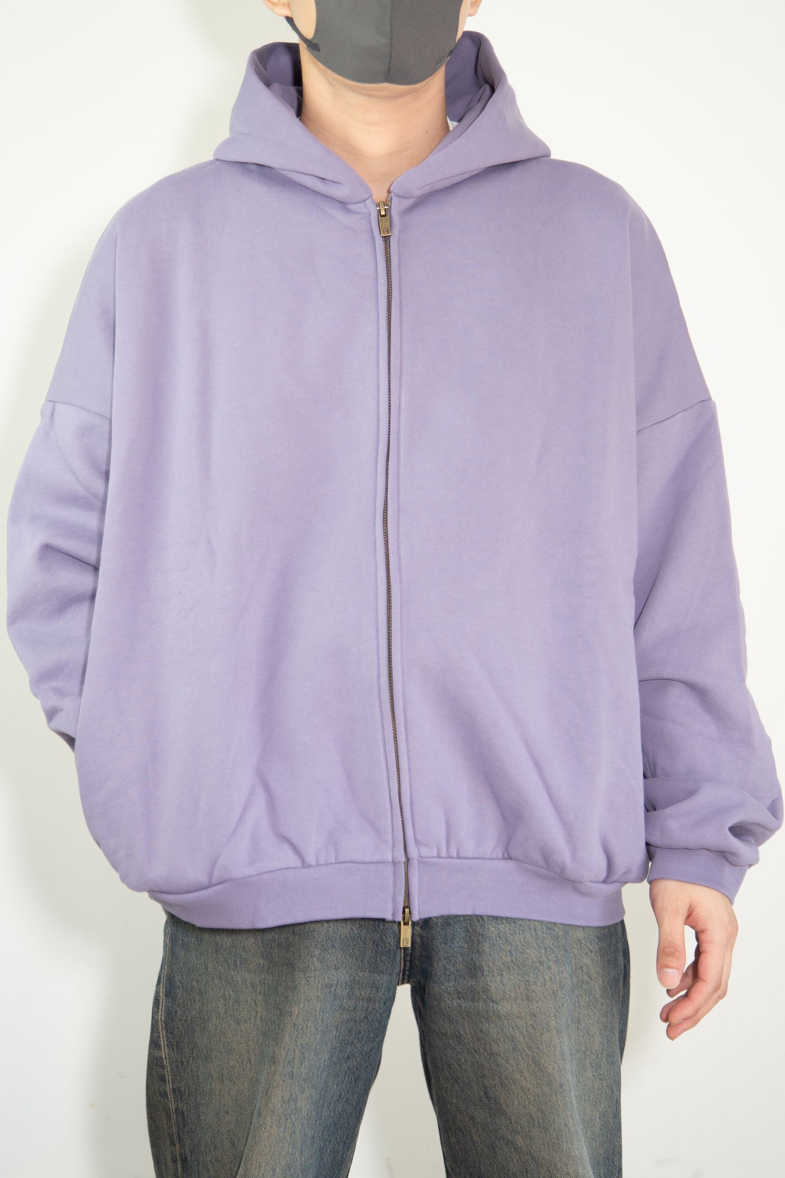 24FW HEAVY WEIGHT FULL ZIP HOODIE / ラベンダー
