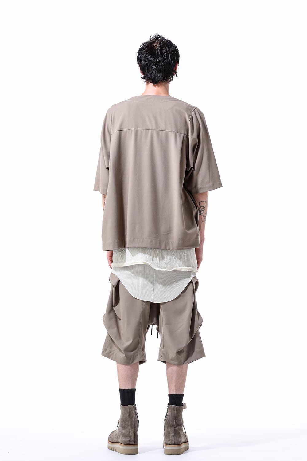 サマーウールベースボールシャツ / Summer Wool Baseball Shirts / ブラック / ag-11017-2