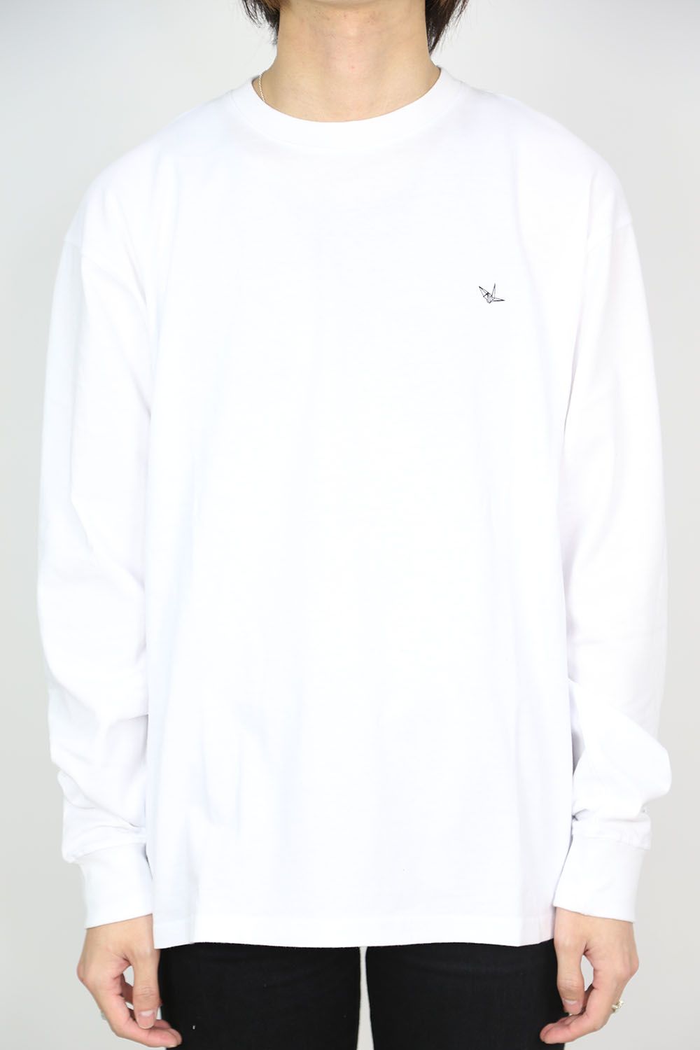 バックプリントビッグロングTシャツ / ホワイト