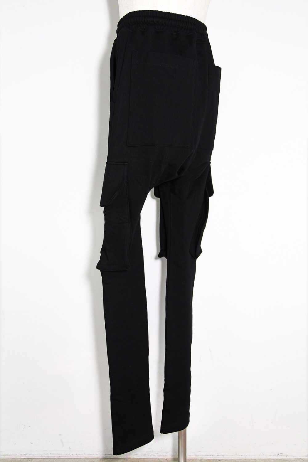 サルエルカーゴスキニースウェットパンツ / Sweat Cargo Sarouel Skinny / ブラック / ag-10047