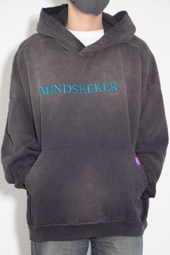 MS Homme Logo Embroidery Hoodie / ブラック