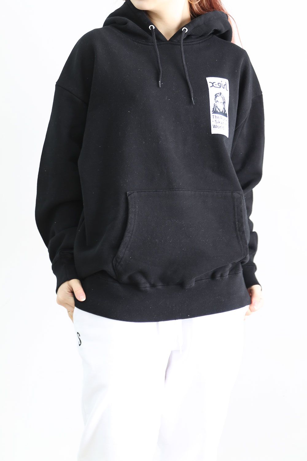 FACE PATCH SWEAT HOODIE / ブラック - S