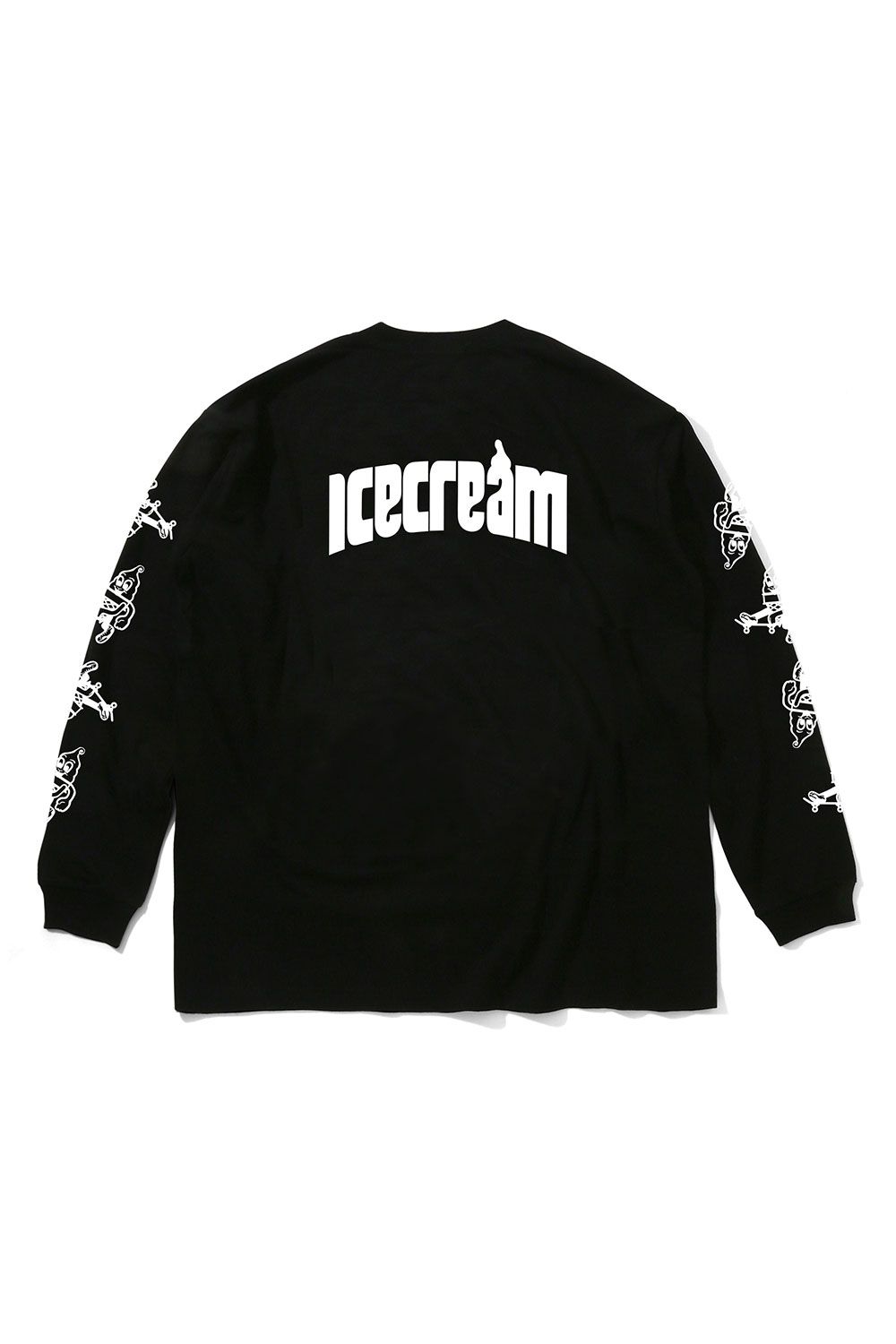 【ICECREAM】COTTON L/S T-SHIRT ICECREAM / ブラック