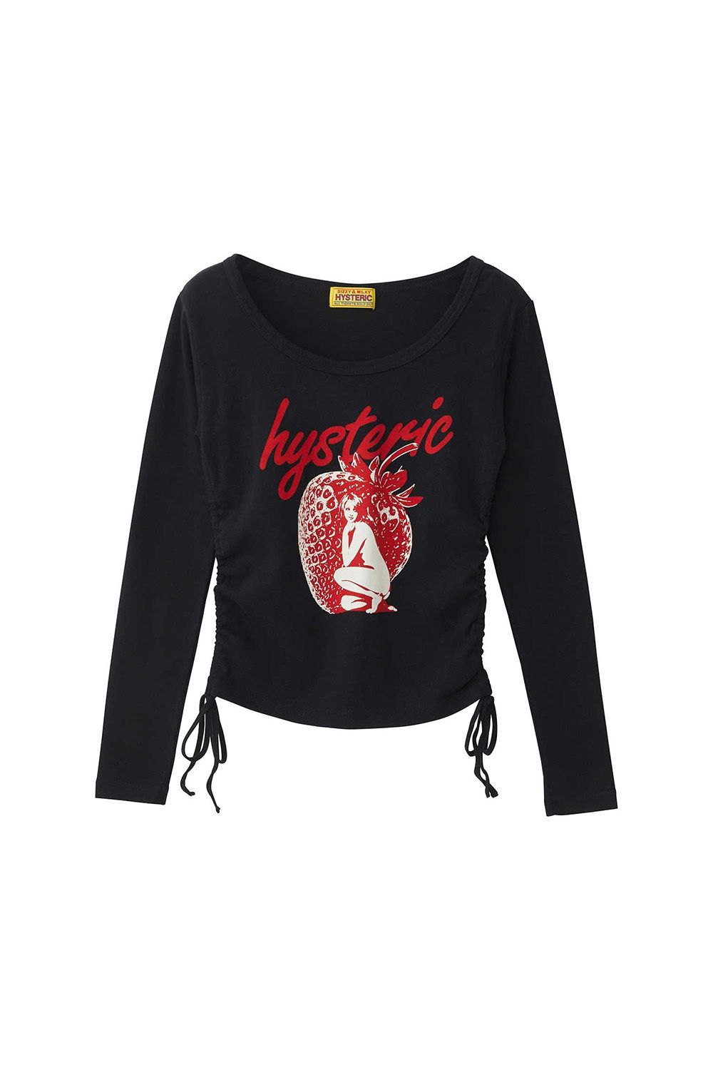 HYSTERIC GLAMOUR チビTシャツ ブラック HYSTERIC GLAMOUR - MIDNIGHT BERRY チビTシャツ / ブラック | Tempt
