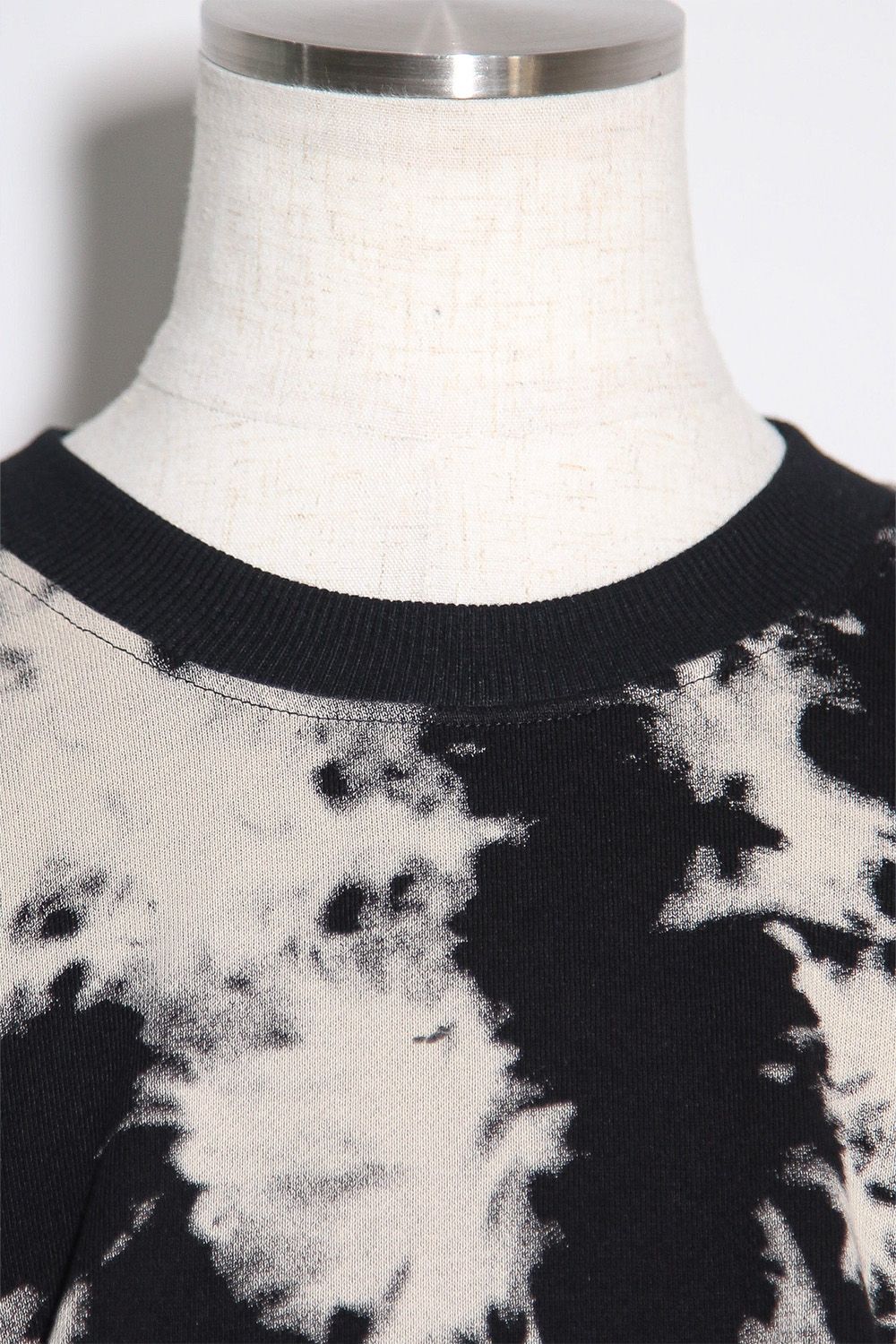 ジャンボクルーネック / JUMBO CREW NECK / ブラック×アイボリー / g-12085-1