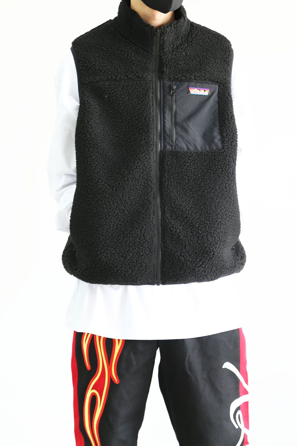 XLARGE - REVERSIBLE BOA VEST / グリーン | Tempt