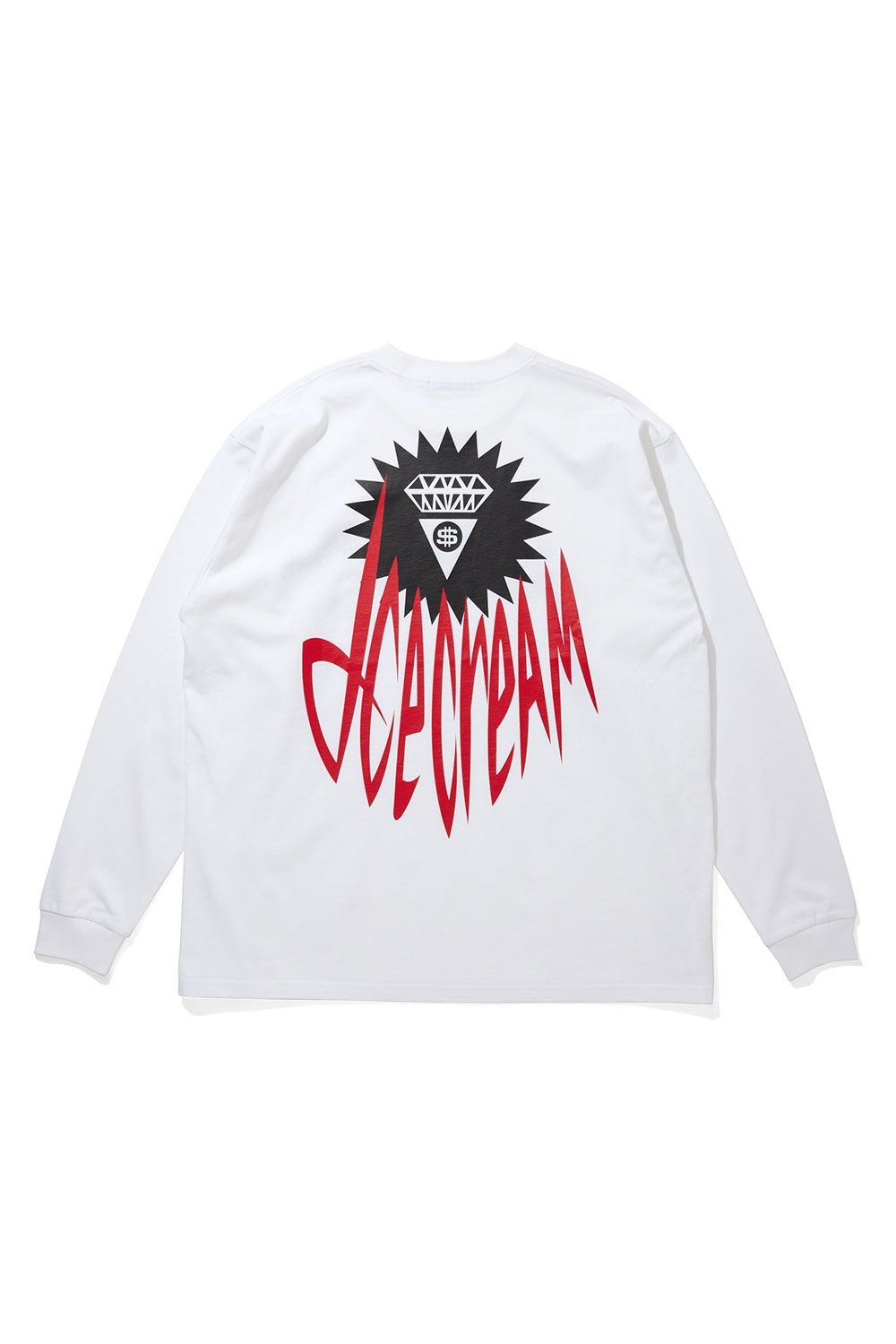 【ICECREAM】 COTTON LS T-SHIRT RUNNING DOG / ホワイト