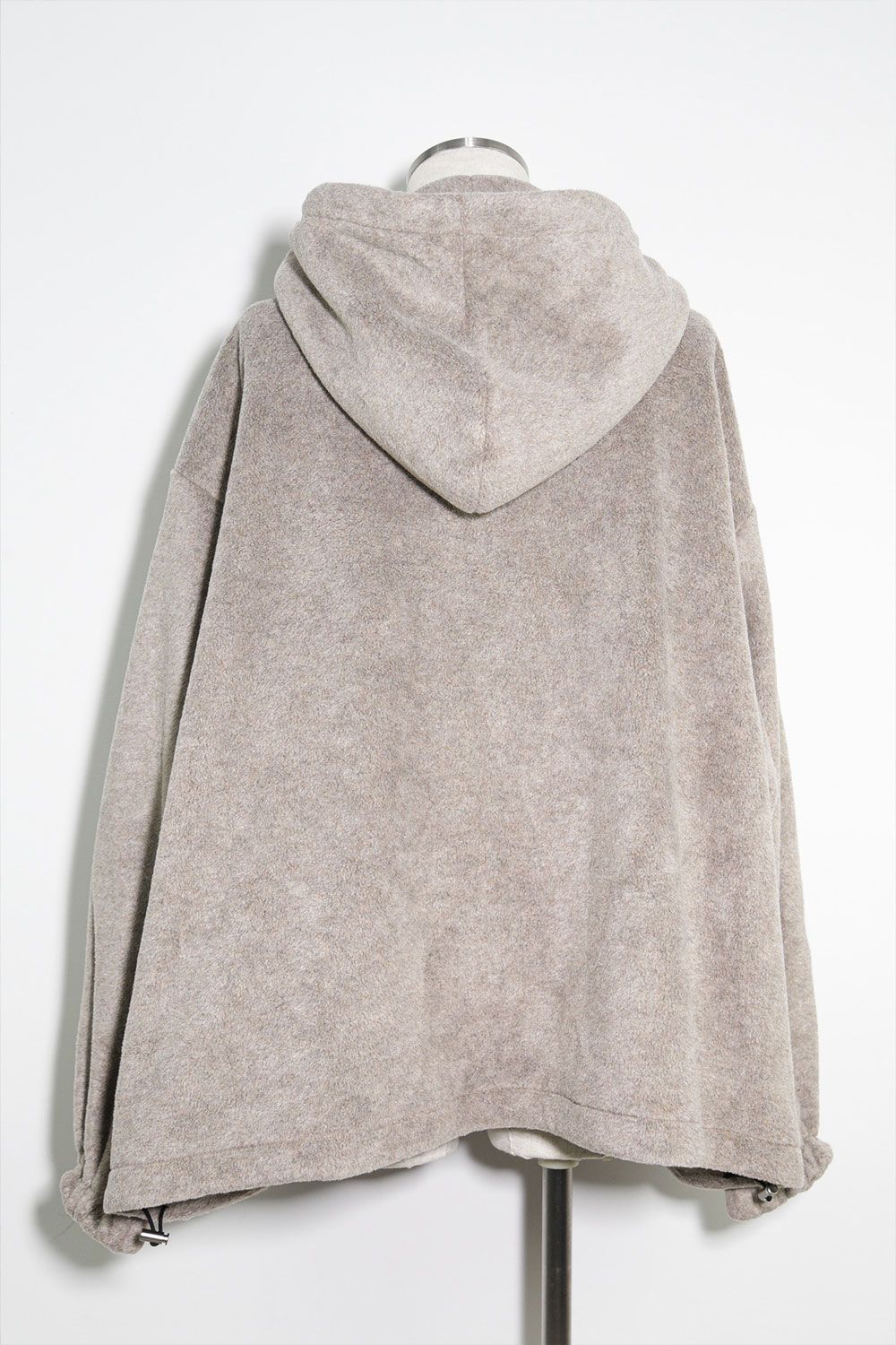 フリースハーフジップフーディー / Fleece Hoodie / ベージュ / ag-10085-1
