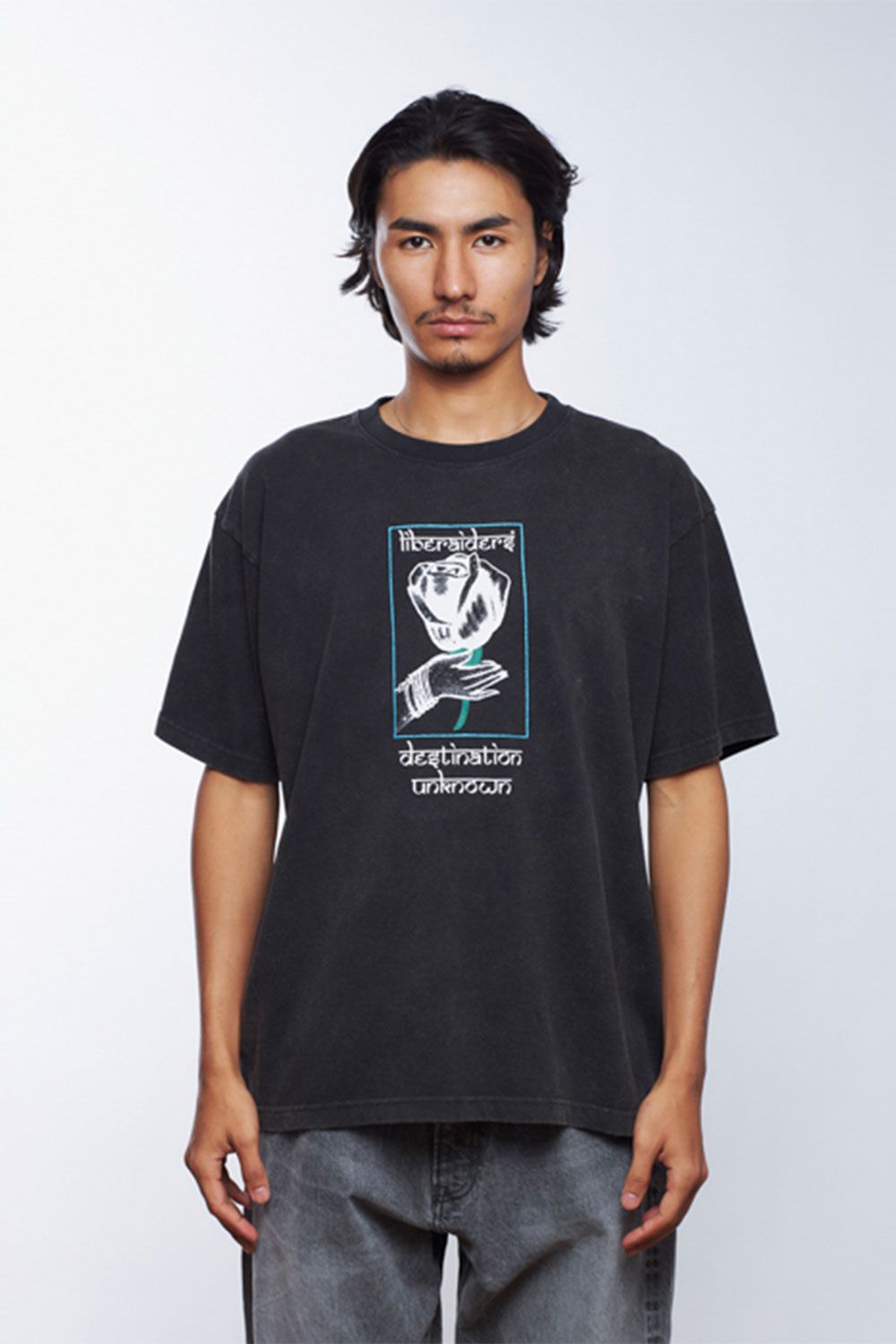 LR ROSE TEE / ブラック