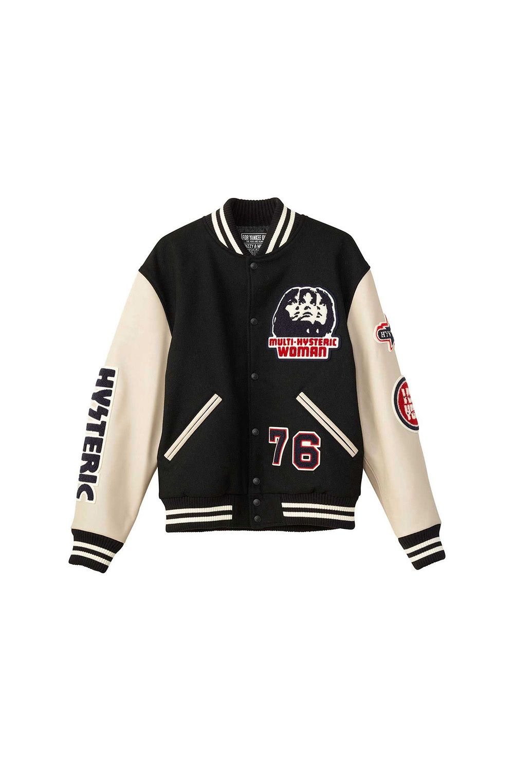 HYSTERIC GLAMOUR ブラック スタジャン L HYSTERIC GLAMOUR（ヒステリックグラマー） スタジャン HYSTERIC