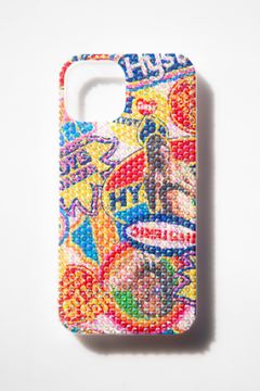 TYPICAL HYSTERIC柄 ラインストーンiPhoneカバー