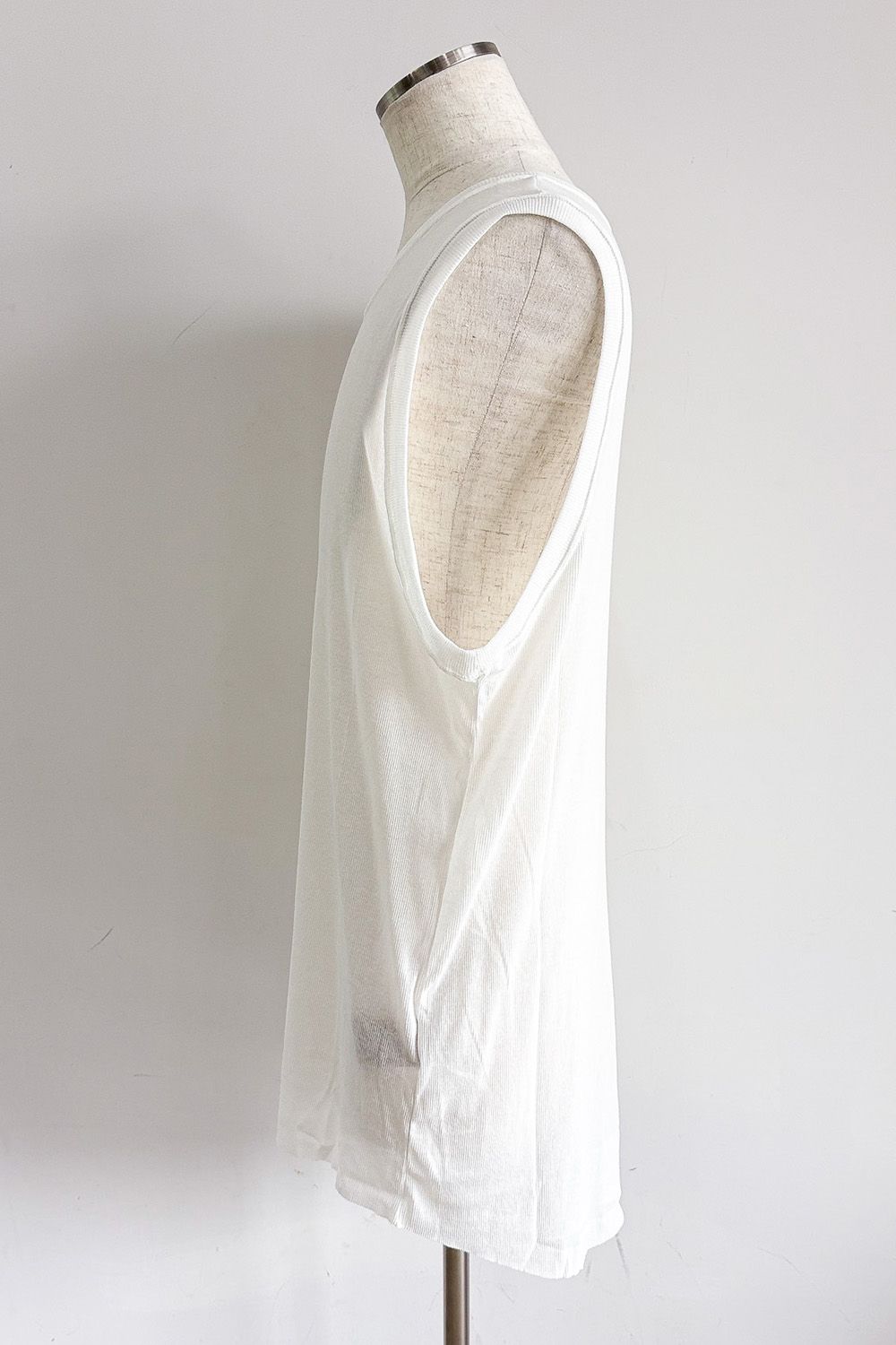 RIB LONG TANK TOP / アイボリー