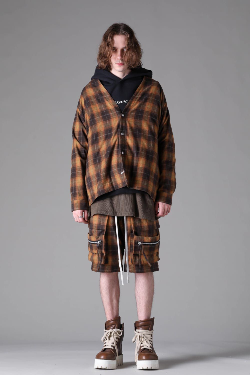 Plaid Sarouel Shorts