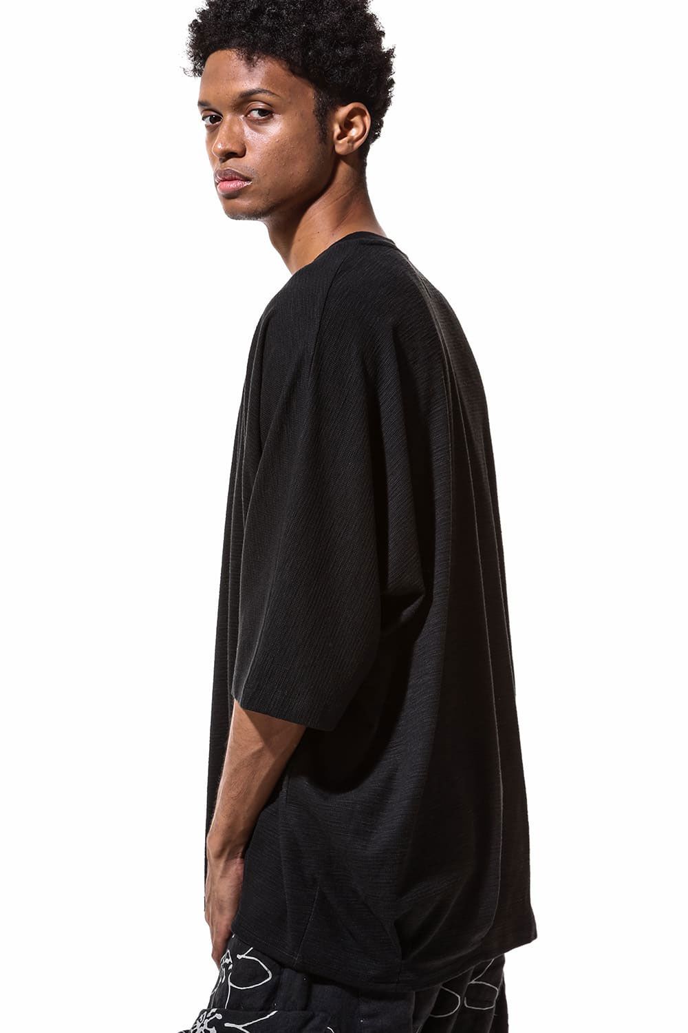 サーフニットタックドルマンTシャツ / Tuck Dolman Tee / ブラック / ag-9078