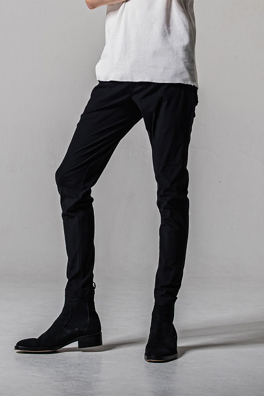 CHRIS EASY TUCK PANTS / ブラック