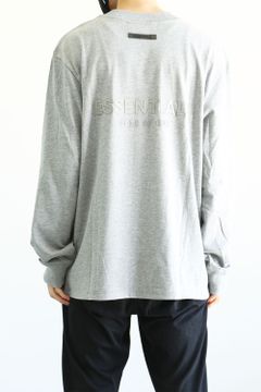21SS BACK LOGO L/S TEE (RUBBER) / ダークオートミール