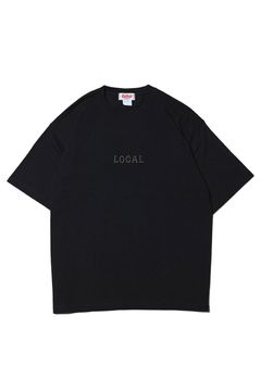 CLASSIC LOCAL LOGO HEAVY WEIGHT DROPSHULDER / ブラック