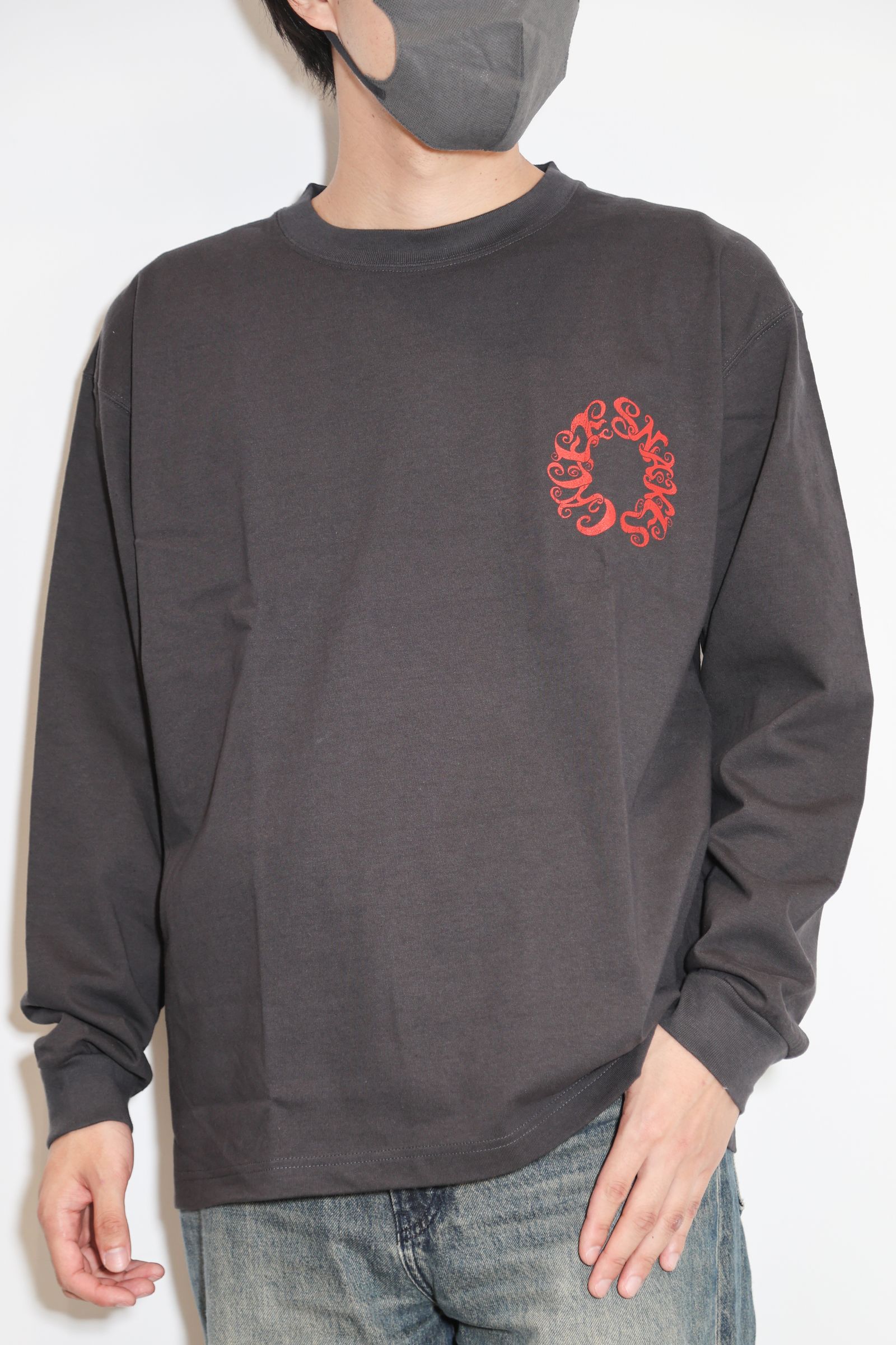 VINTAGE TYPE CALEE SNAKES L/ S TEE / ブラック