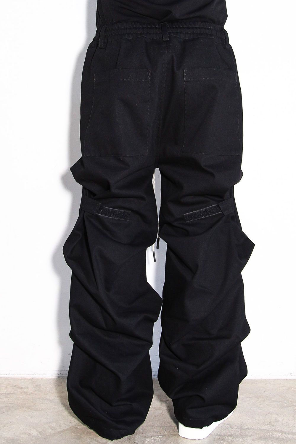 デニムタックワイドパンツ / Denim Tuck Wide Pants / ブラック / ag-10080-3