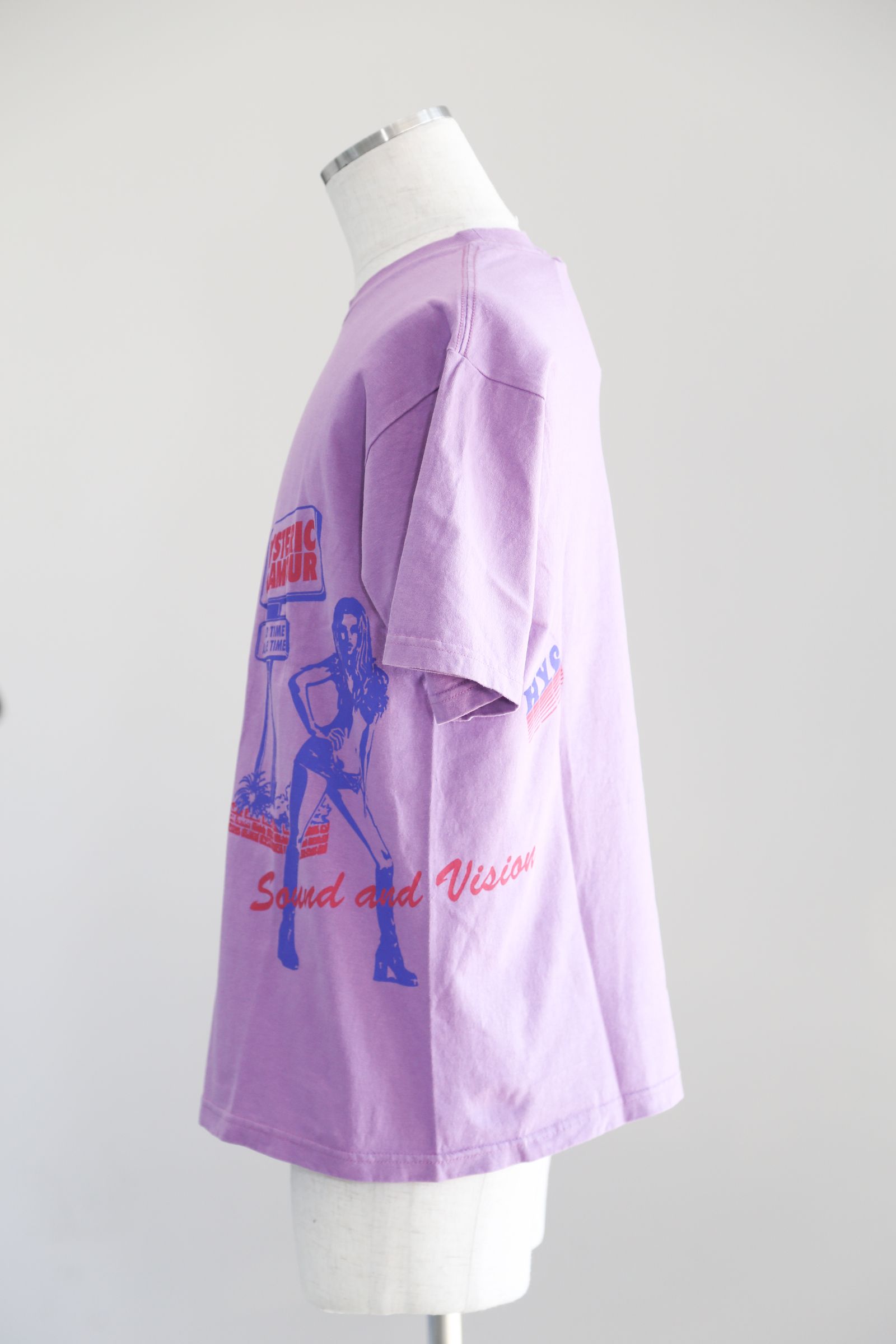ヒステリックグラマー 2023ss ALWAYS GOOD TIME サイズ L HYSTERIC GLAMOUR]ALWAYS GOOD TIME Tシャツ/BLACK(02231CT16